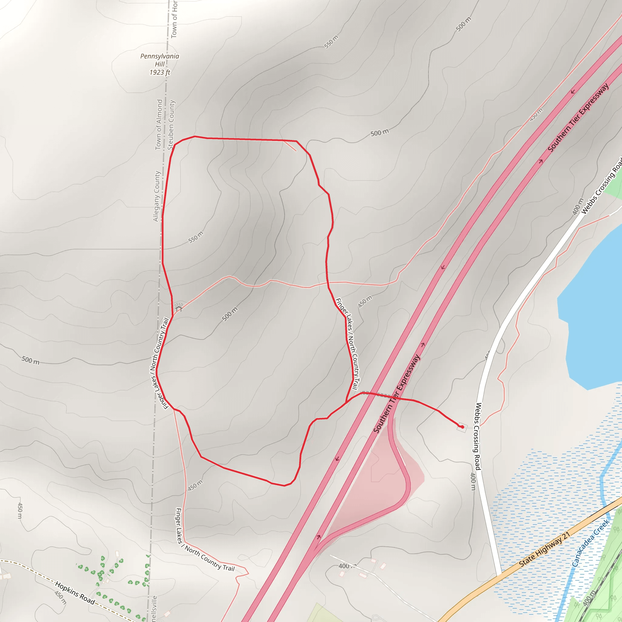 Pennsylvania Hill Loop mobile static map