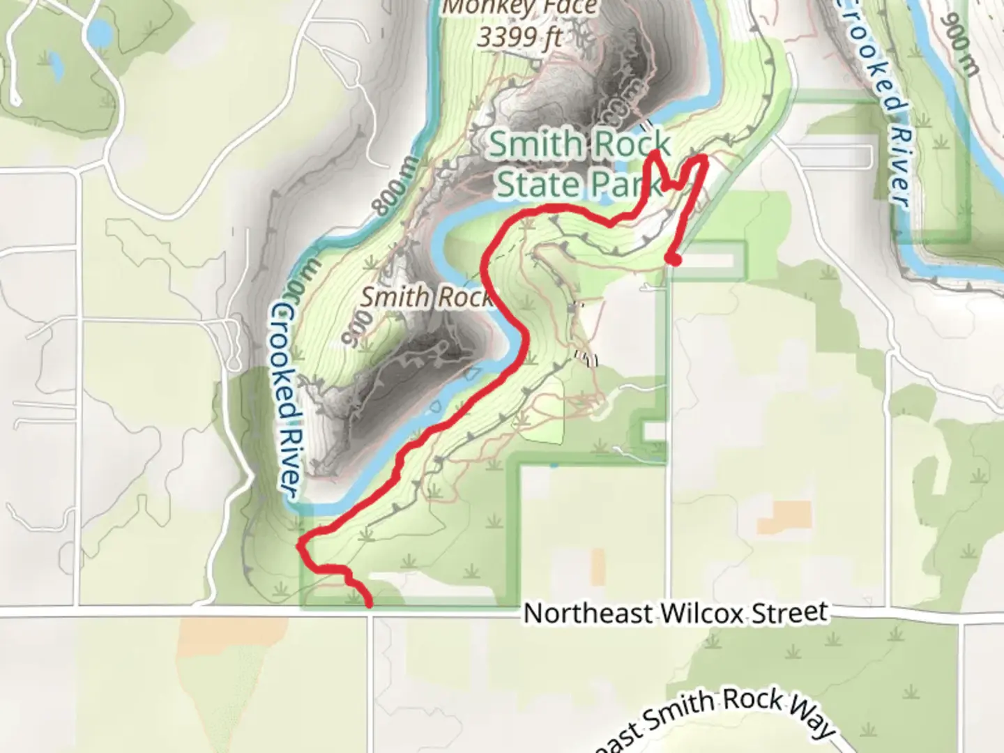 An image depicting the trail The Chute and Canyon Trail and its surrounding area.