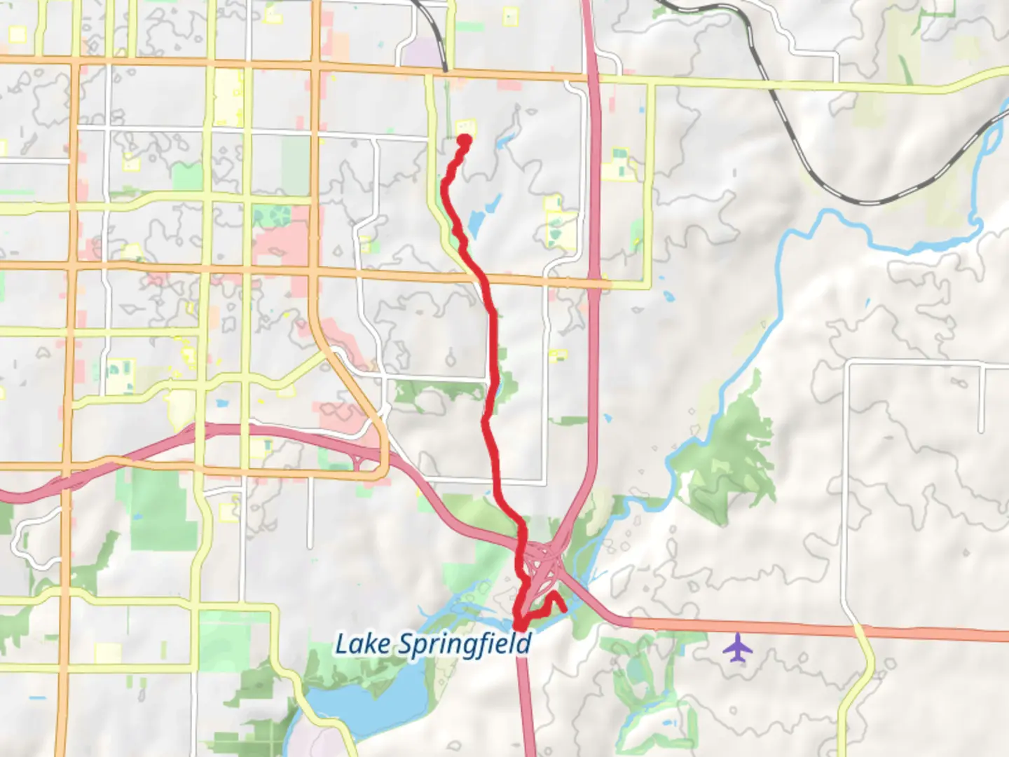 An image depicting the trail James River via Galloway Creek Greenway and its surrounding area.