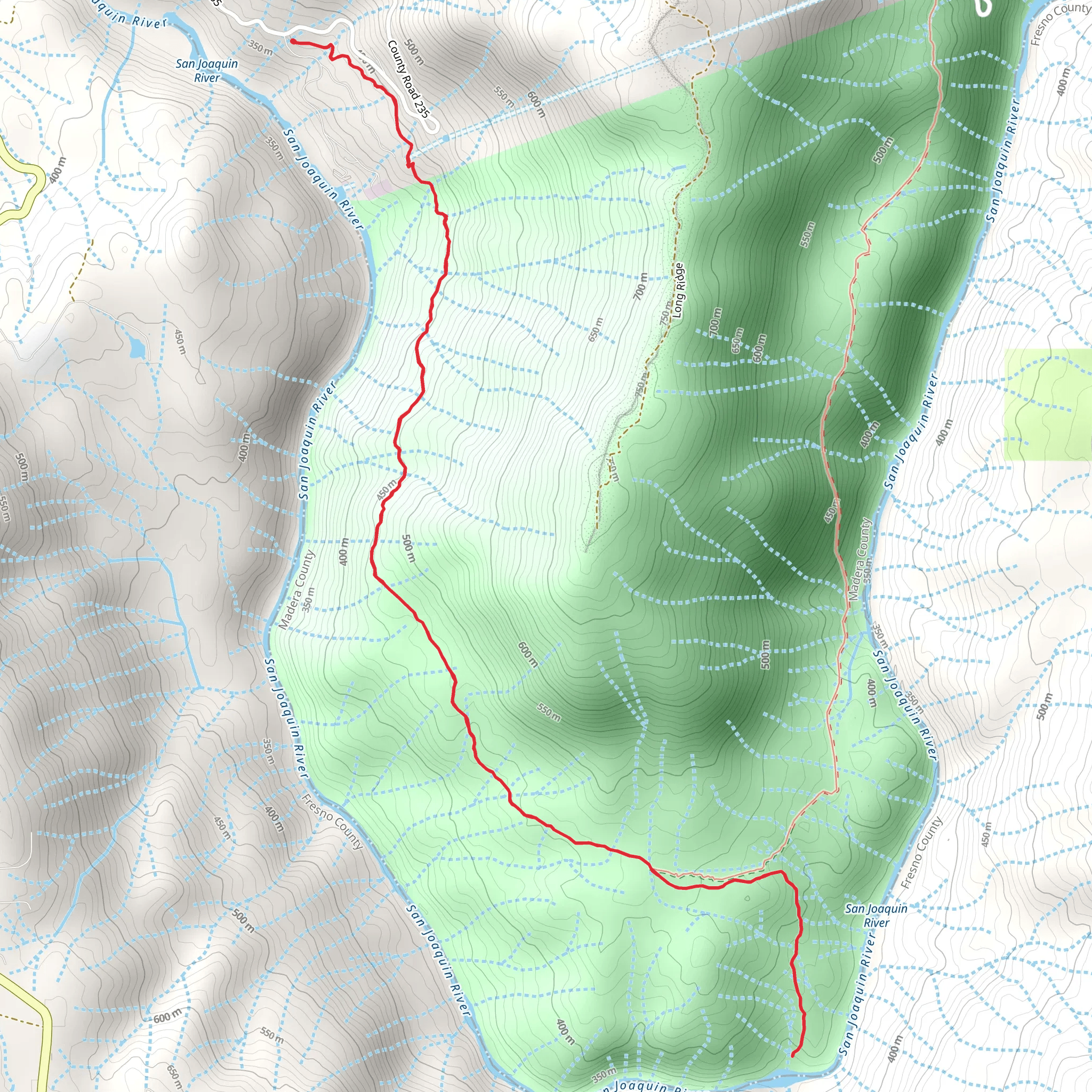 Horseshoe Bend and River Bend Trail mobile static map