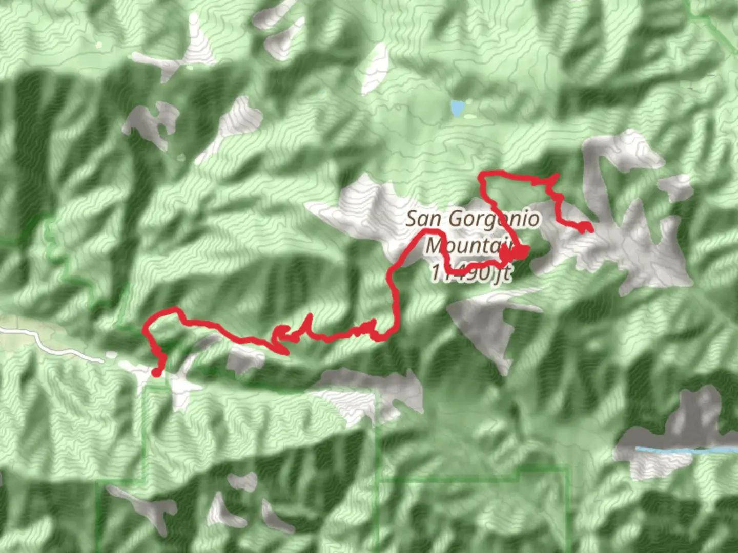 An image depicting the trail Sky High Trail and its surrounding area.