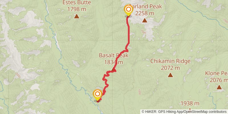 Basalt Ridge Trail stage 2 Map