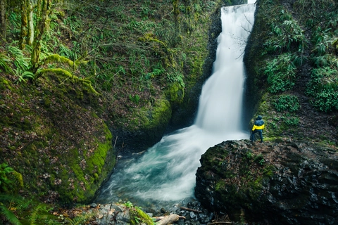 An image depicting the trail Bridal Veil Falls Trail and its surrounding area.