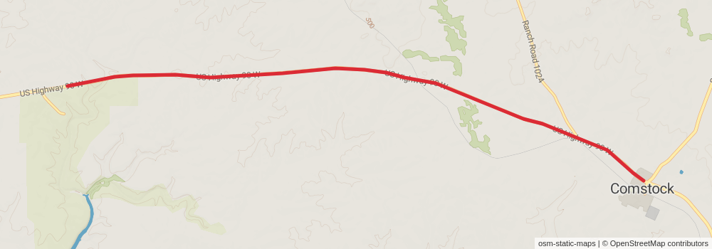 American Perimeter Trail - Texas Primary stage 46 Map