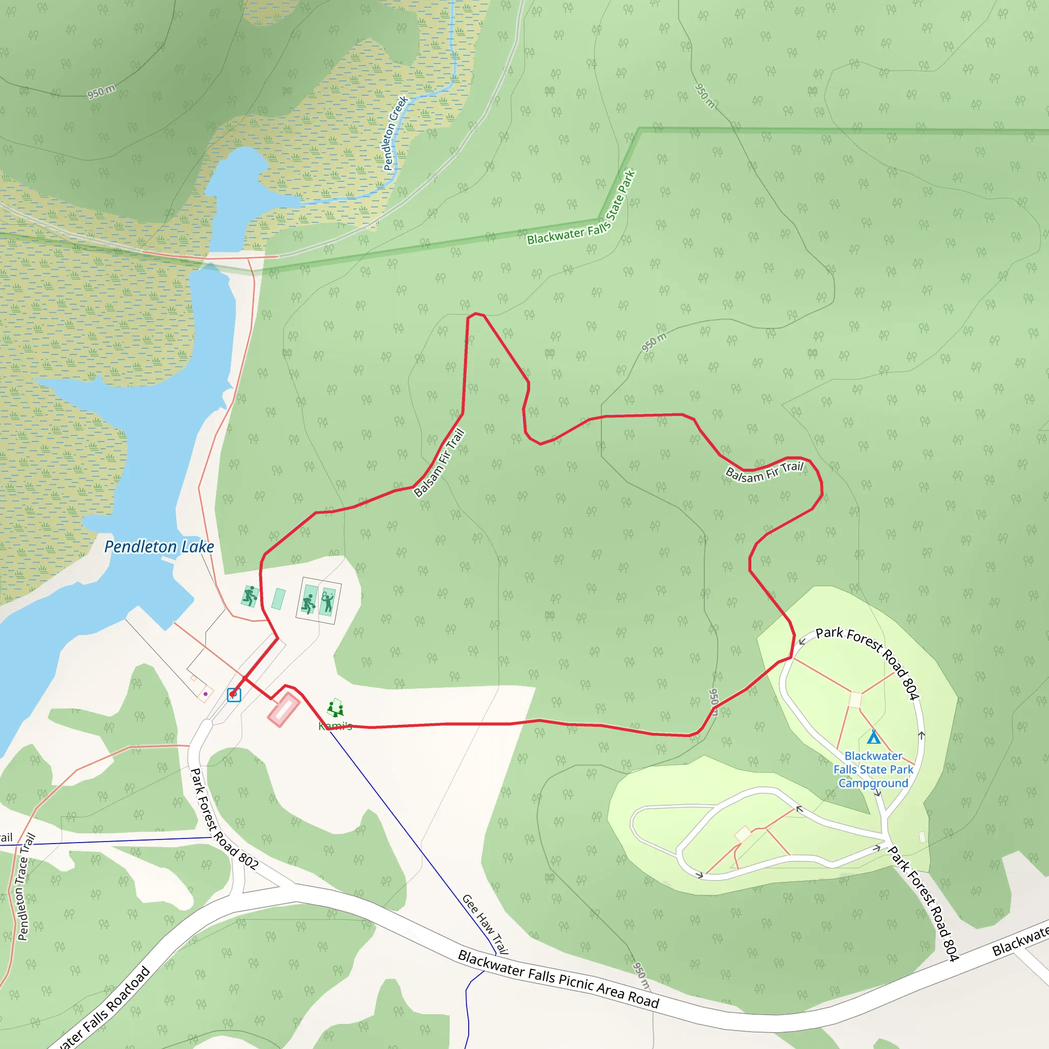 Park Forest Road Loop mobile static map