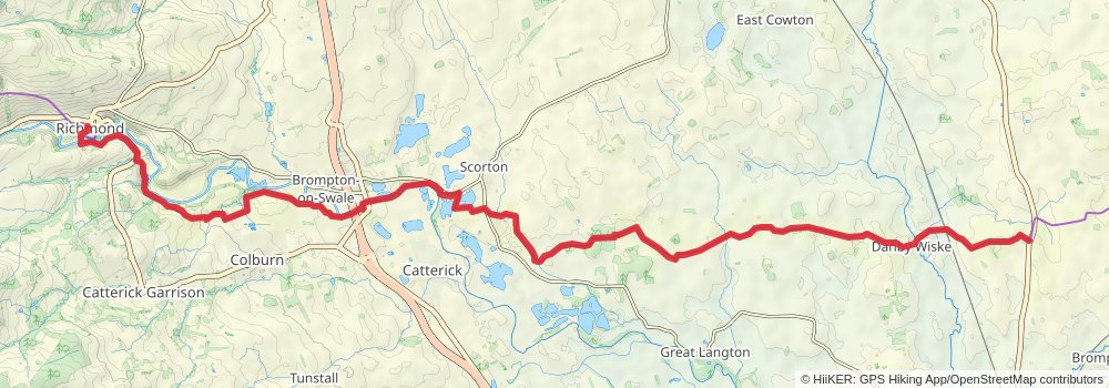 Coast to Coast Walk stage 12 Map