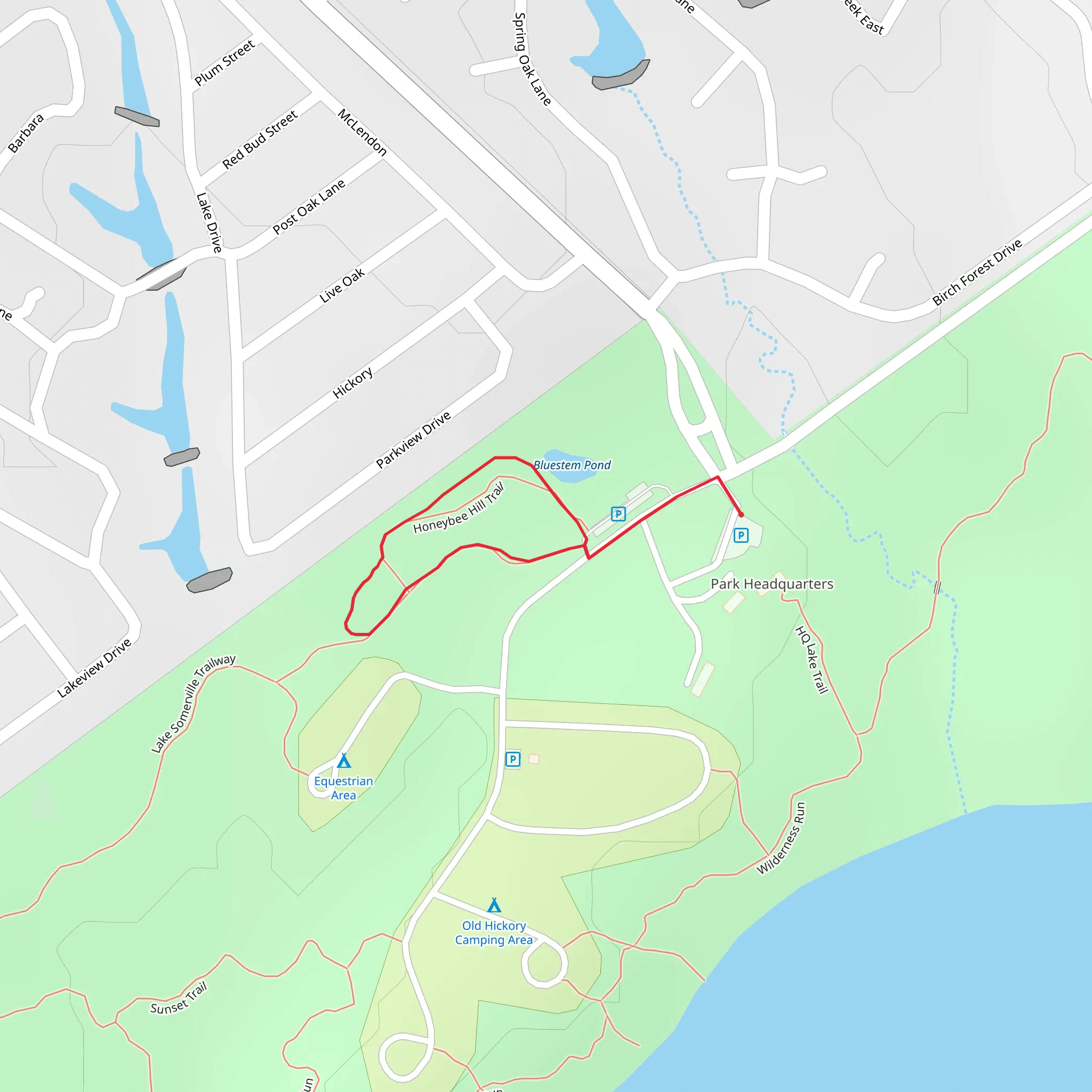 Parkview Drive Loop mobile static map