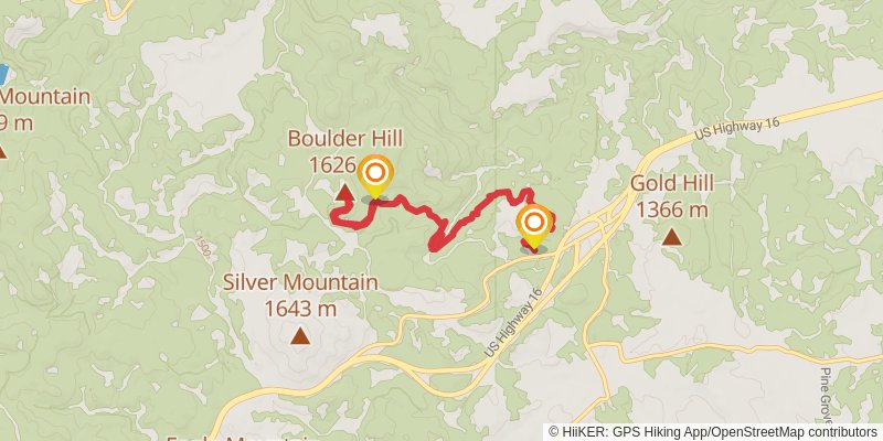 Flume Trail stage 2 Map