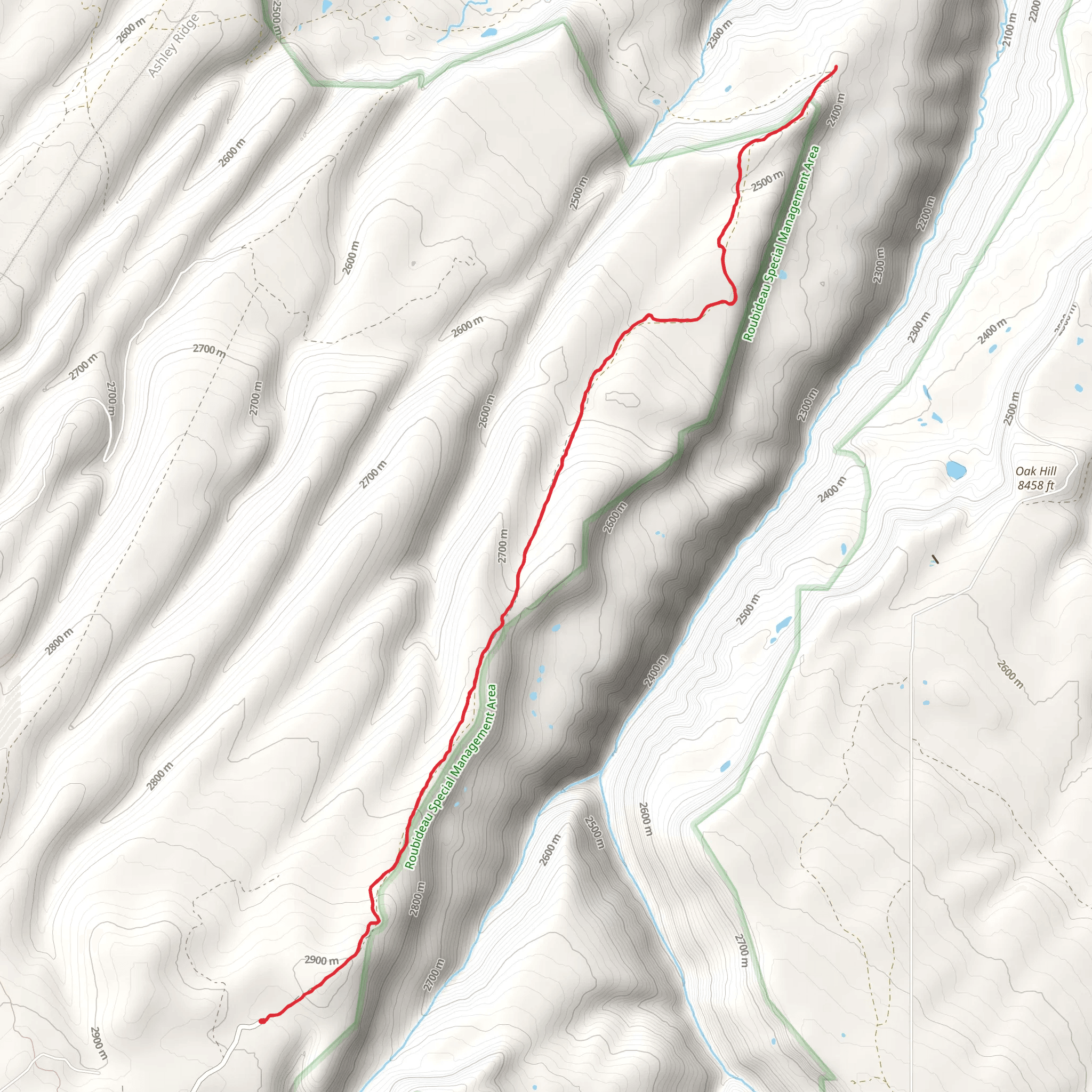 East Bull Trail mobile static map