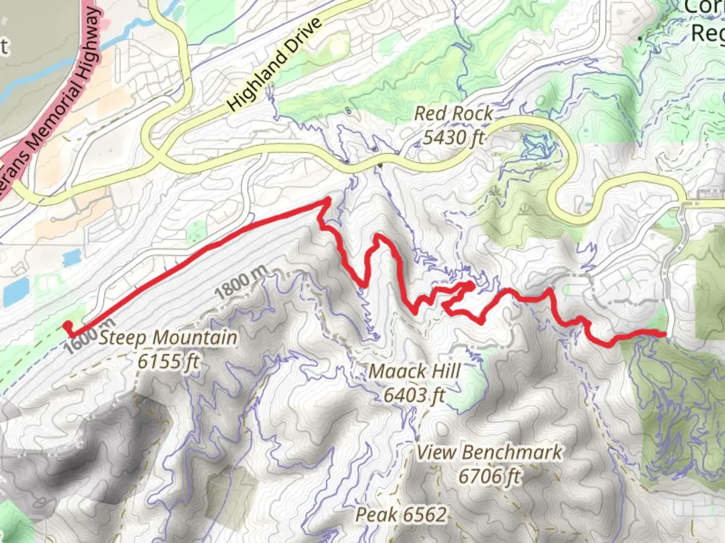 An image depicting the trail Ann's Trail, Maple hollow North and Eagle Crest Walk and its surrounding area.