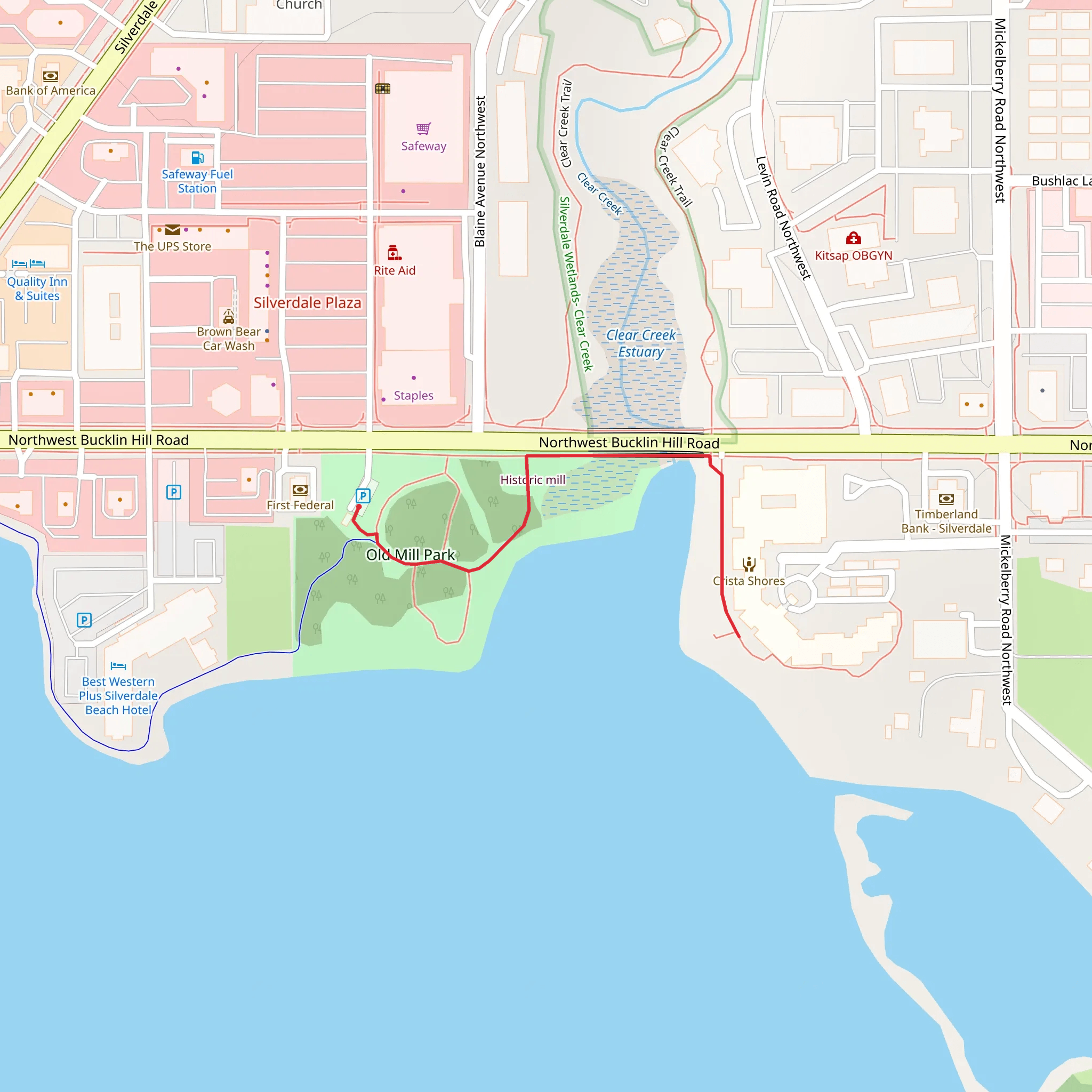 Old Mill Park mobile static map