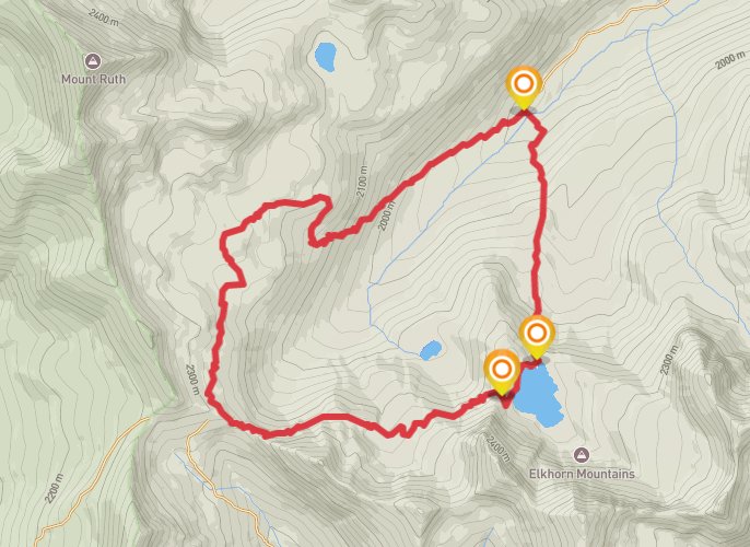 Summit Lake Loop #1 mobile static map