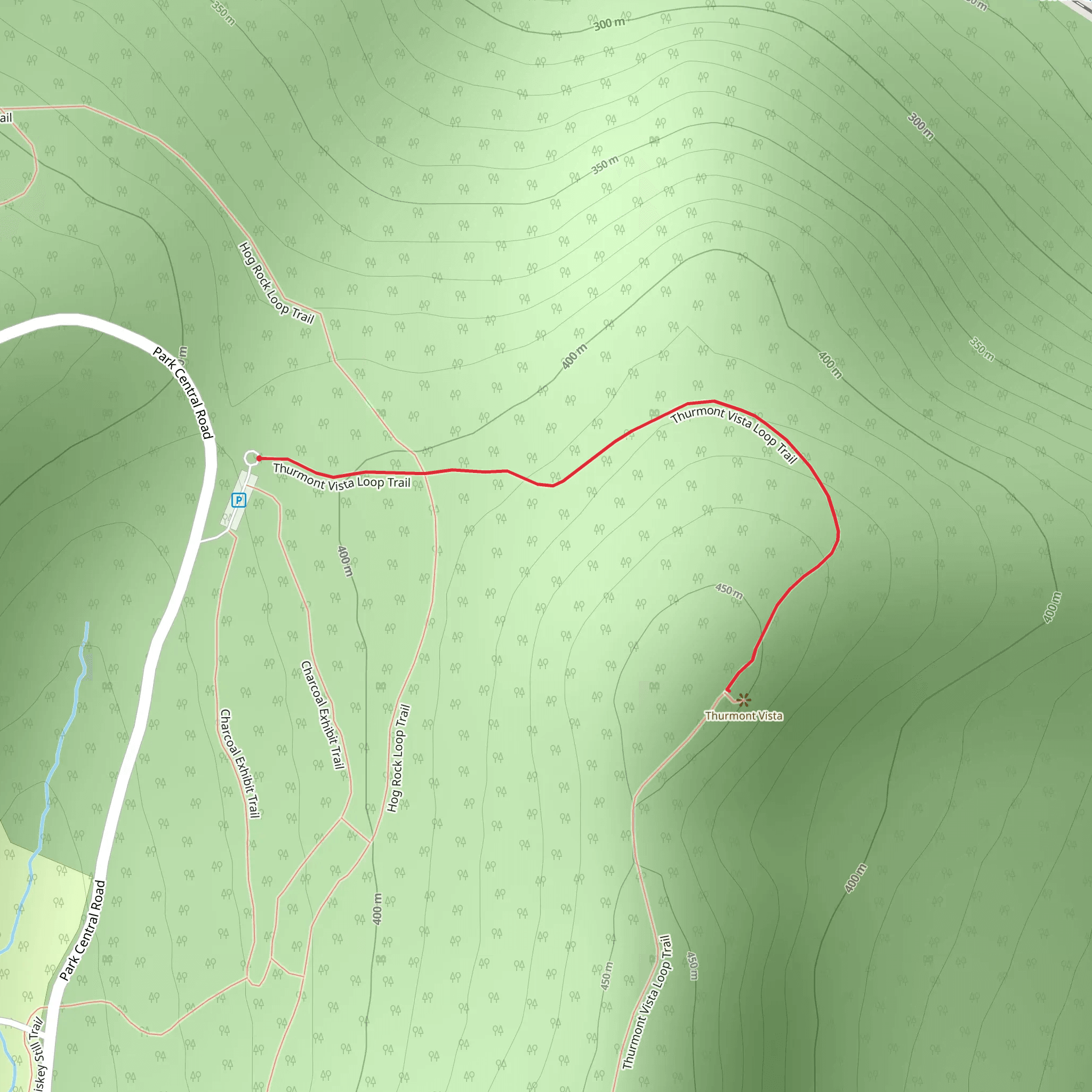Thurmont Vista Overlook Trail mobile static map