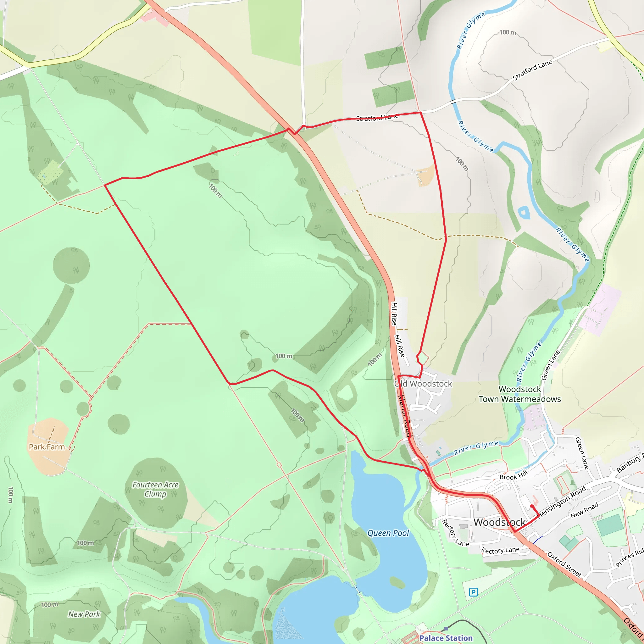 Woodstock Loop mobile static map
