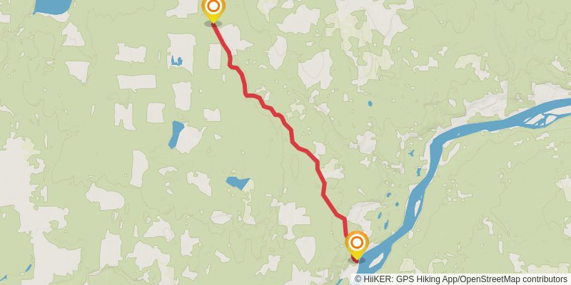 Alexander Mackenzie Heritage Trail stage 20 Map