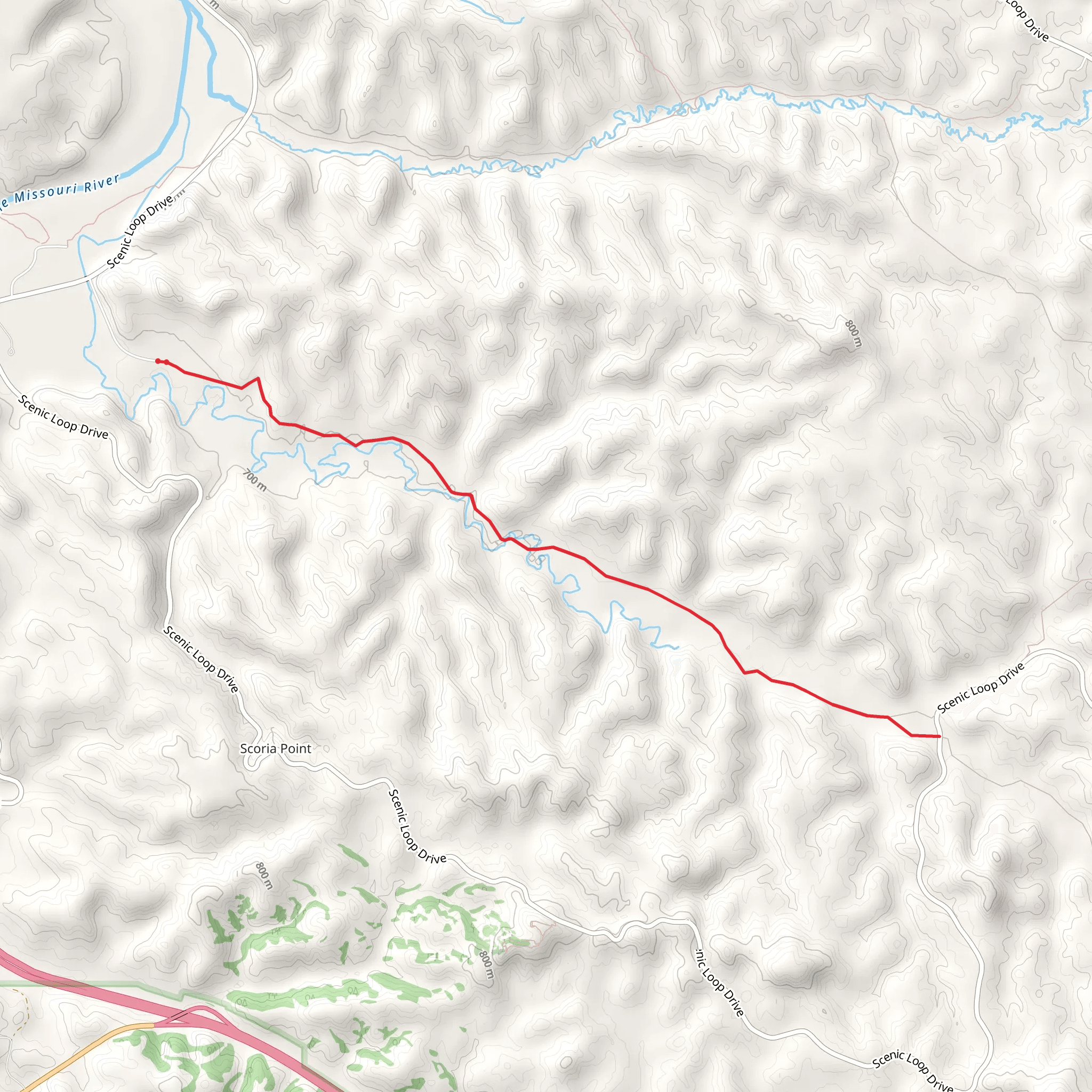 Lower Talkington Trail mobile static map