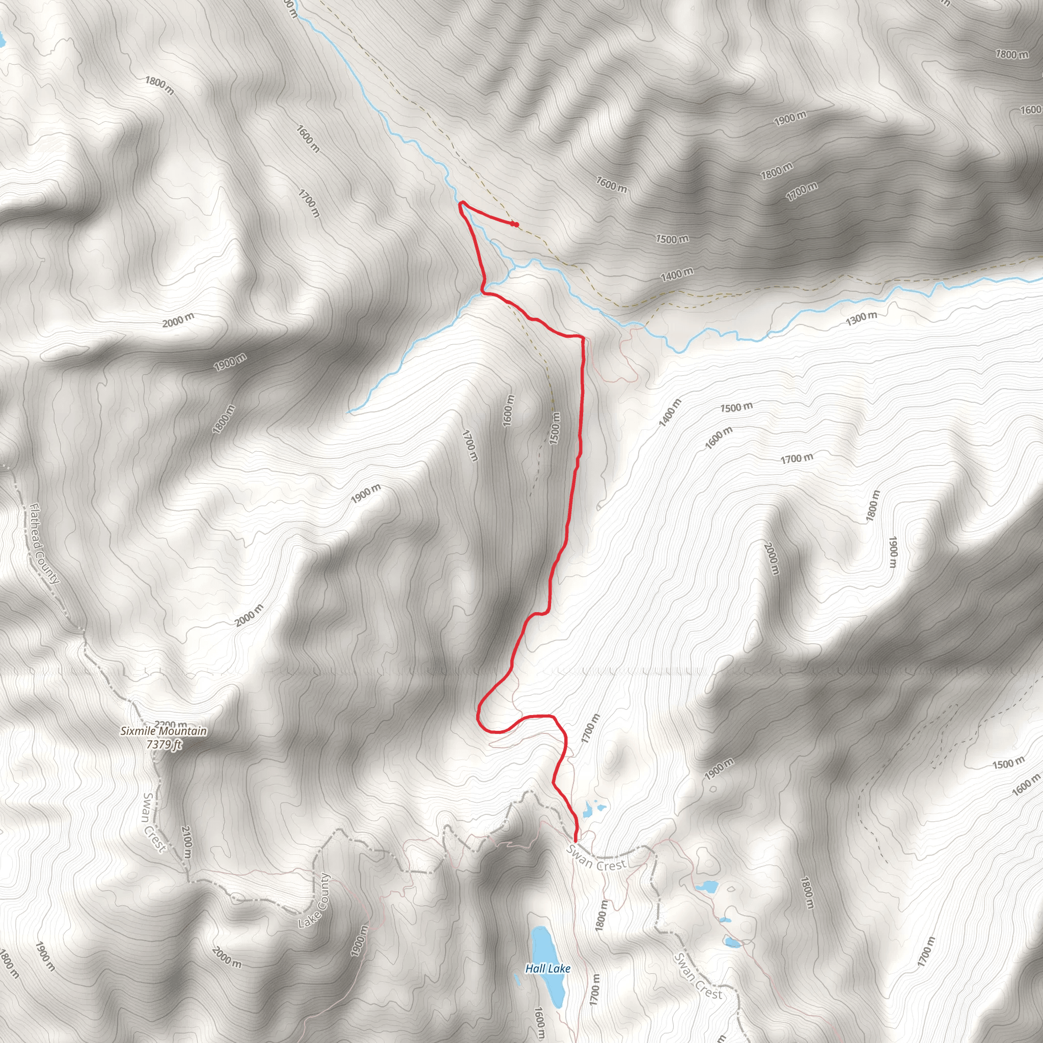 Posy Creek Trail mobile static map