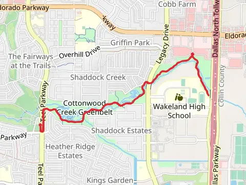 Walk along Cottonwood Creek