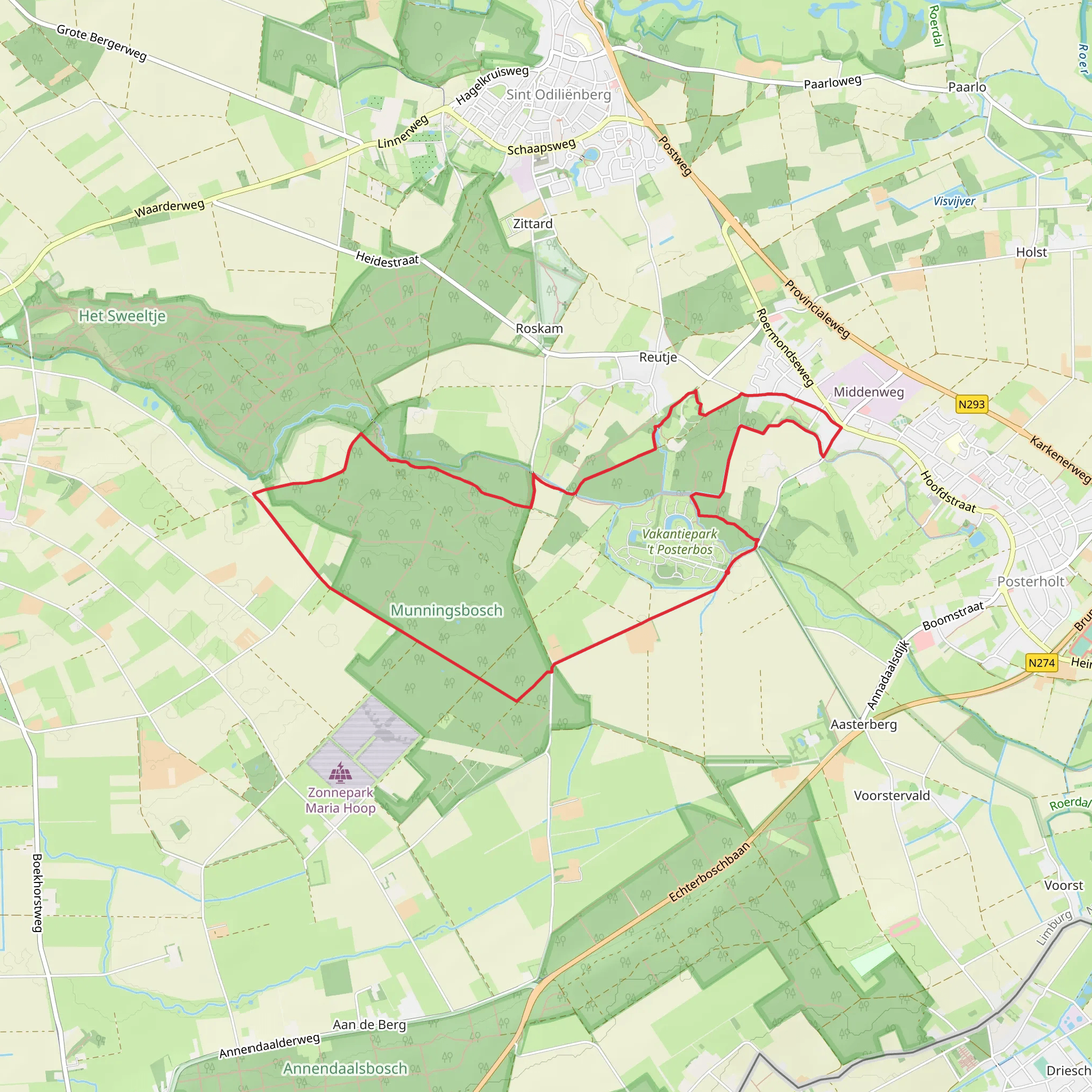 Munningbosch Loop mobile static map