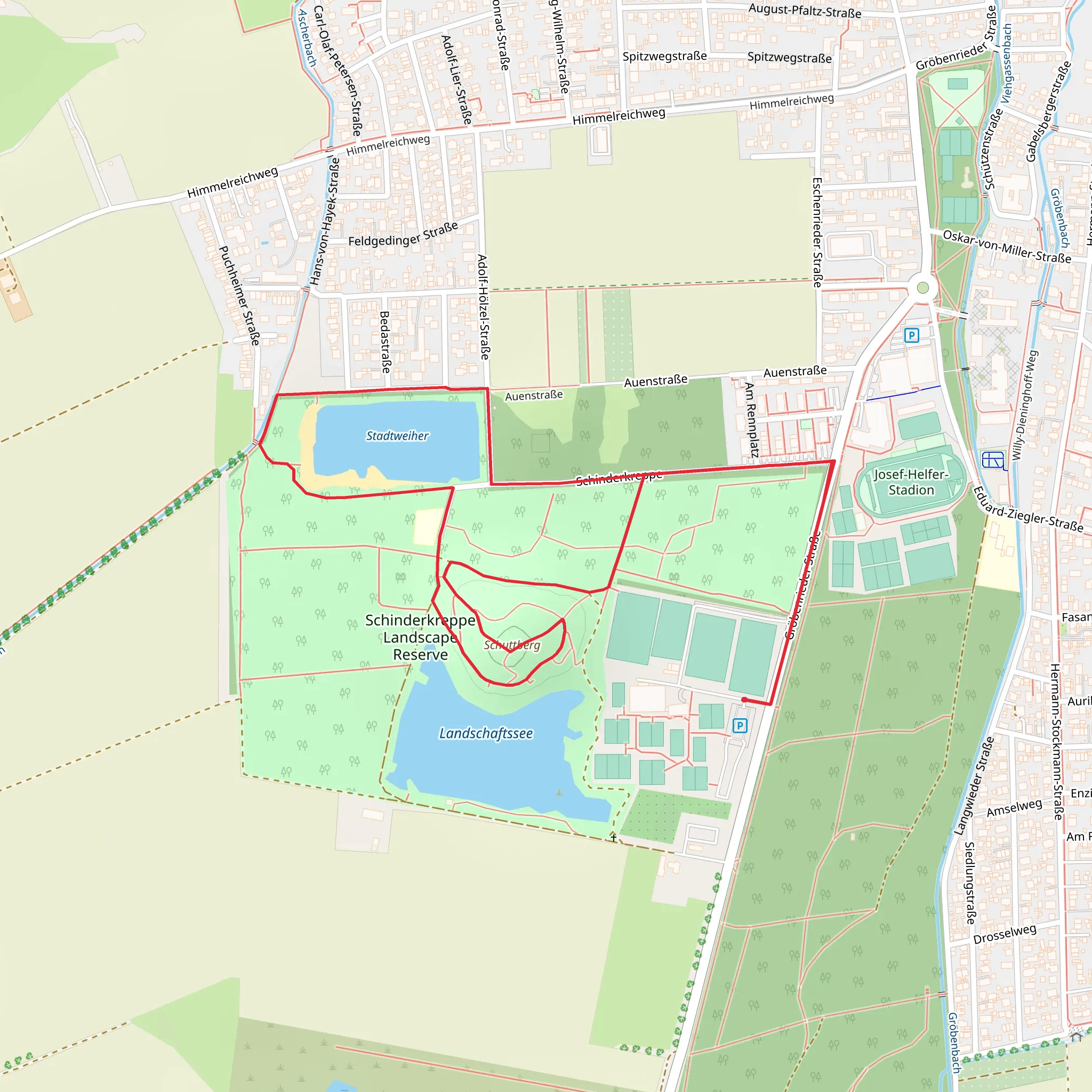 Schuttberg via Emmy-Walther-Straße mobile static map