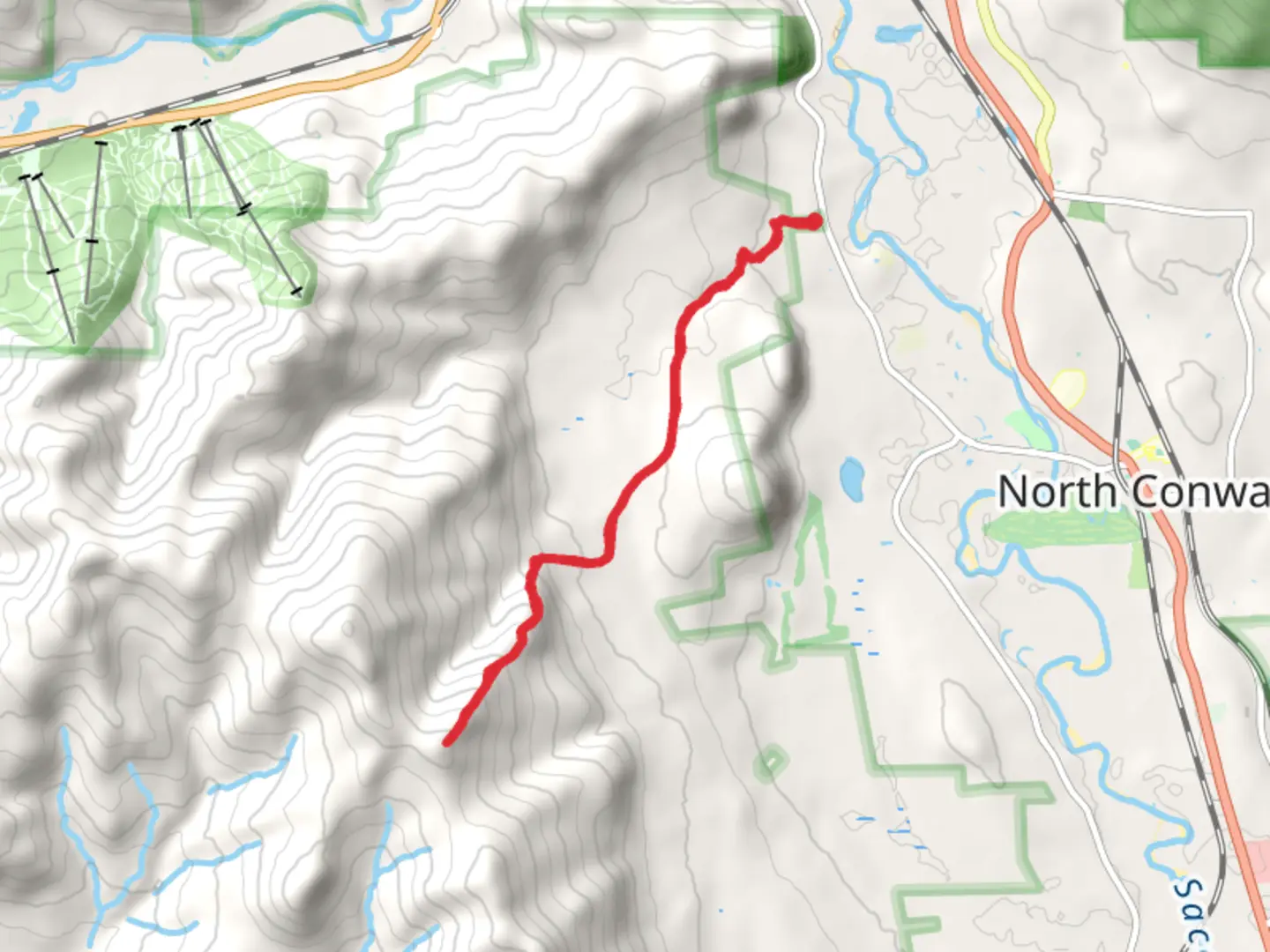 An image depicting the trail Red Ridge Trail and its surrounding area.