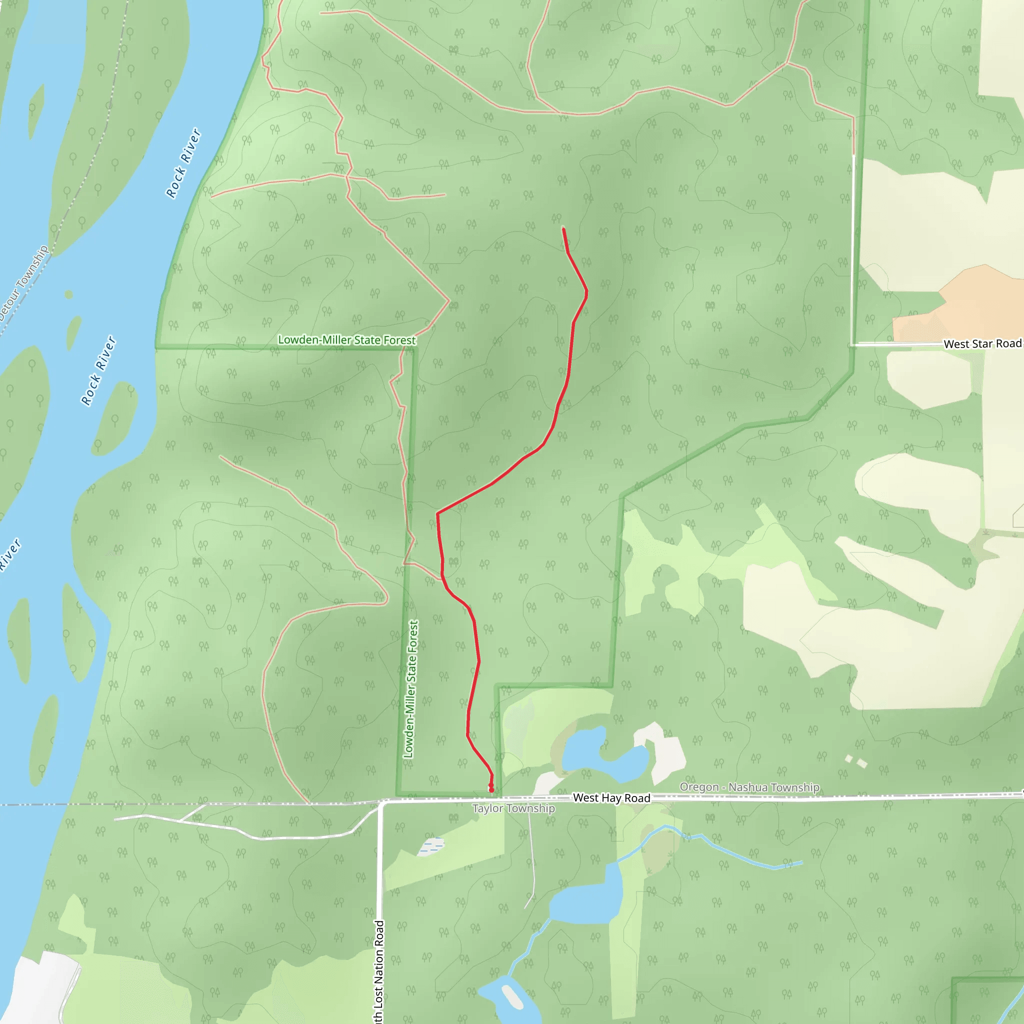 West Hay Road - North mobile static map
