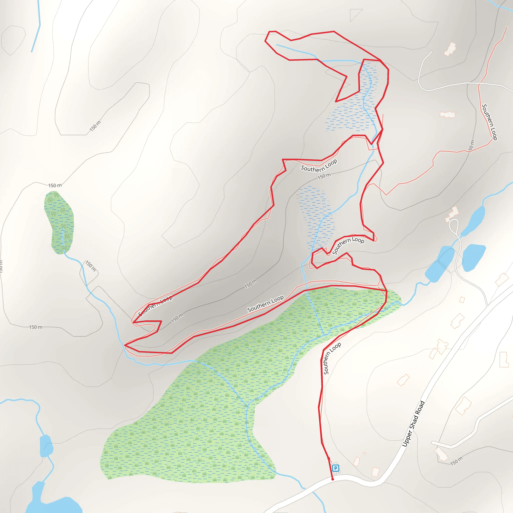 Upper Shad Road Loop mobile static map