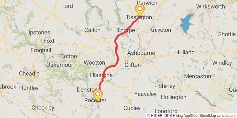 Limestone Way stage 4 Map