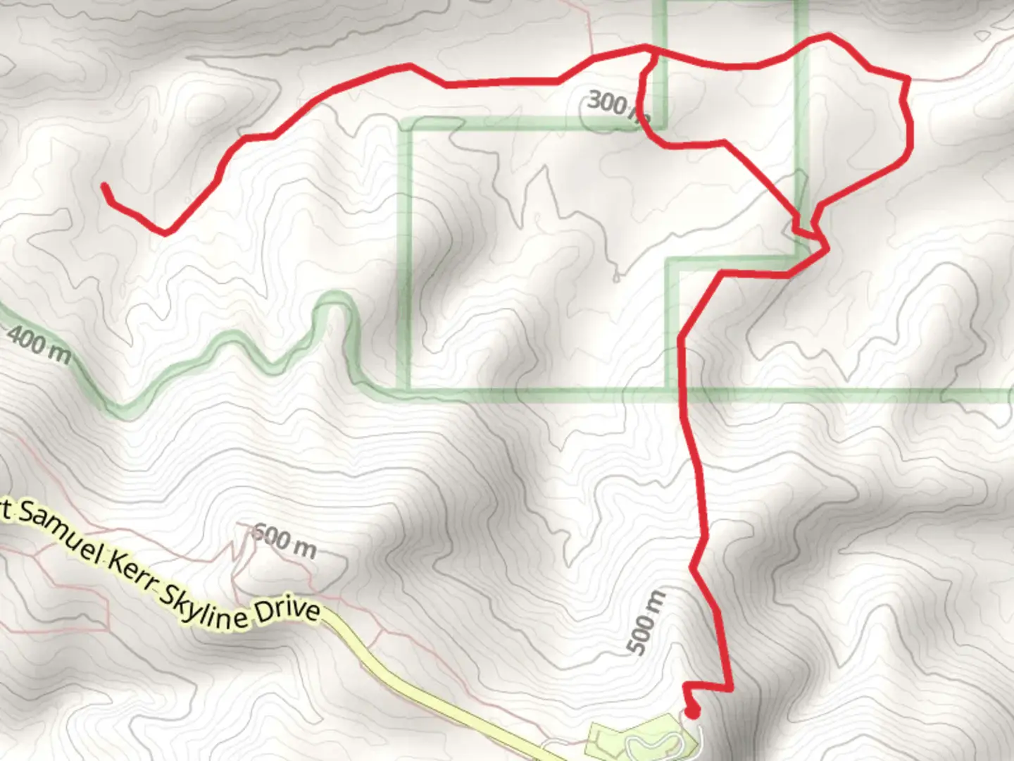 An image depicting the trail Winding Star Campground North Walk and its surrounding area.