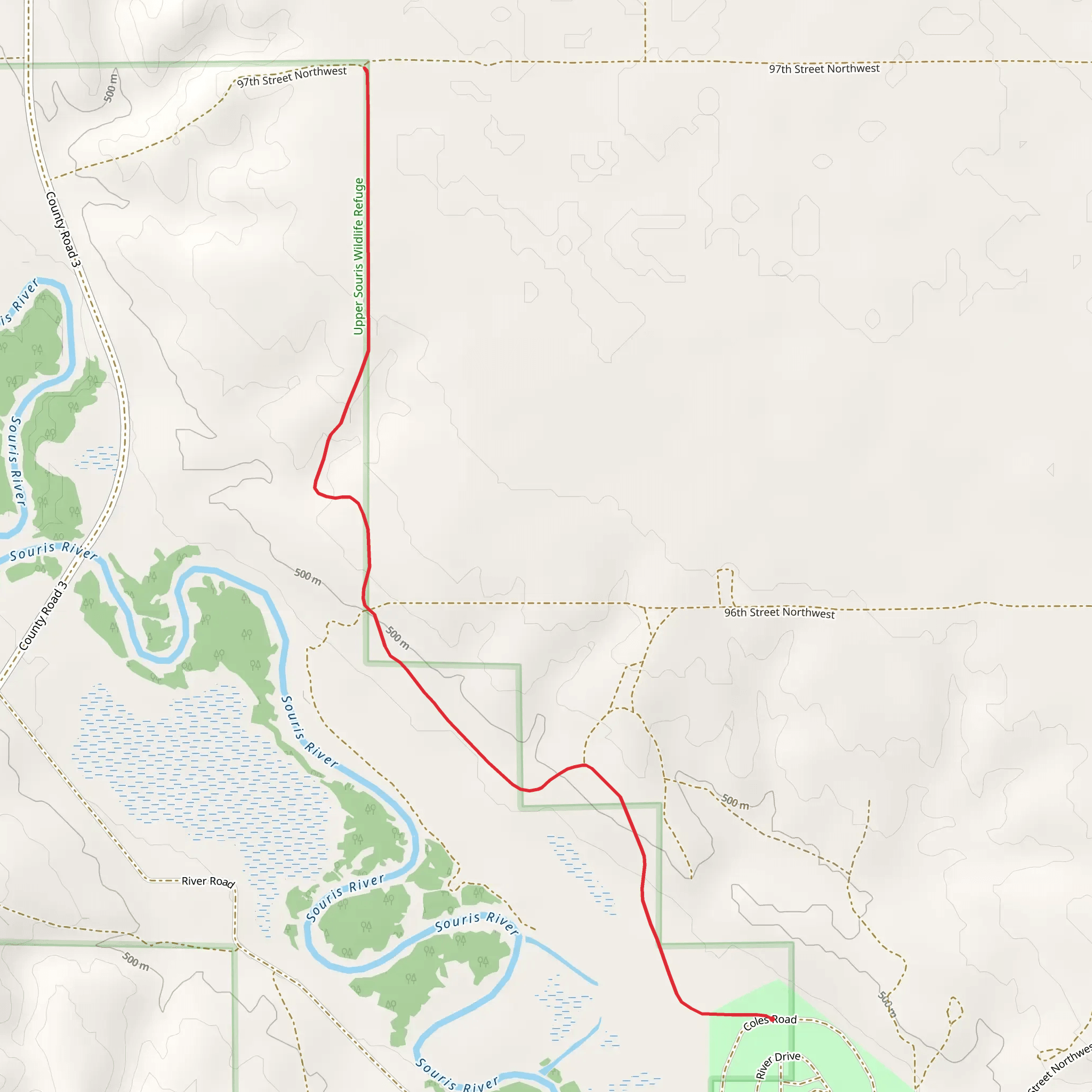 Centennial Wildlife Nature Trail mobile static map