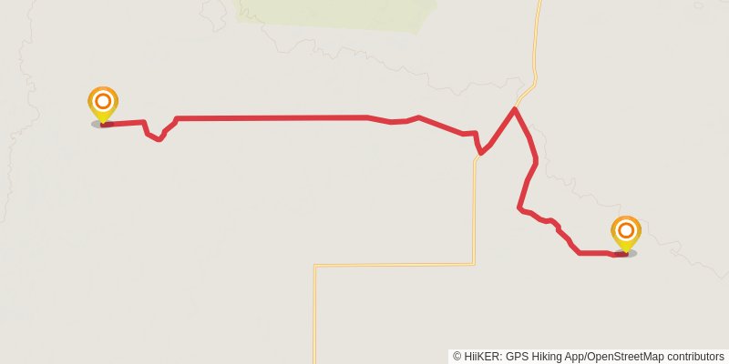 Oregon Desert Trail stage 6 Map