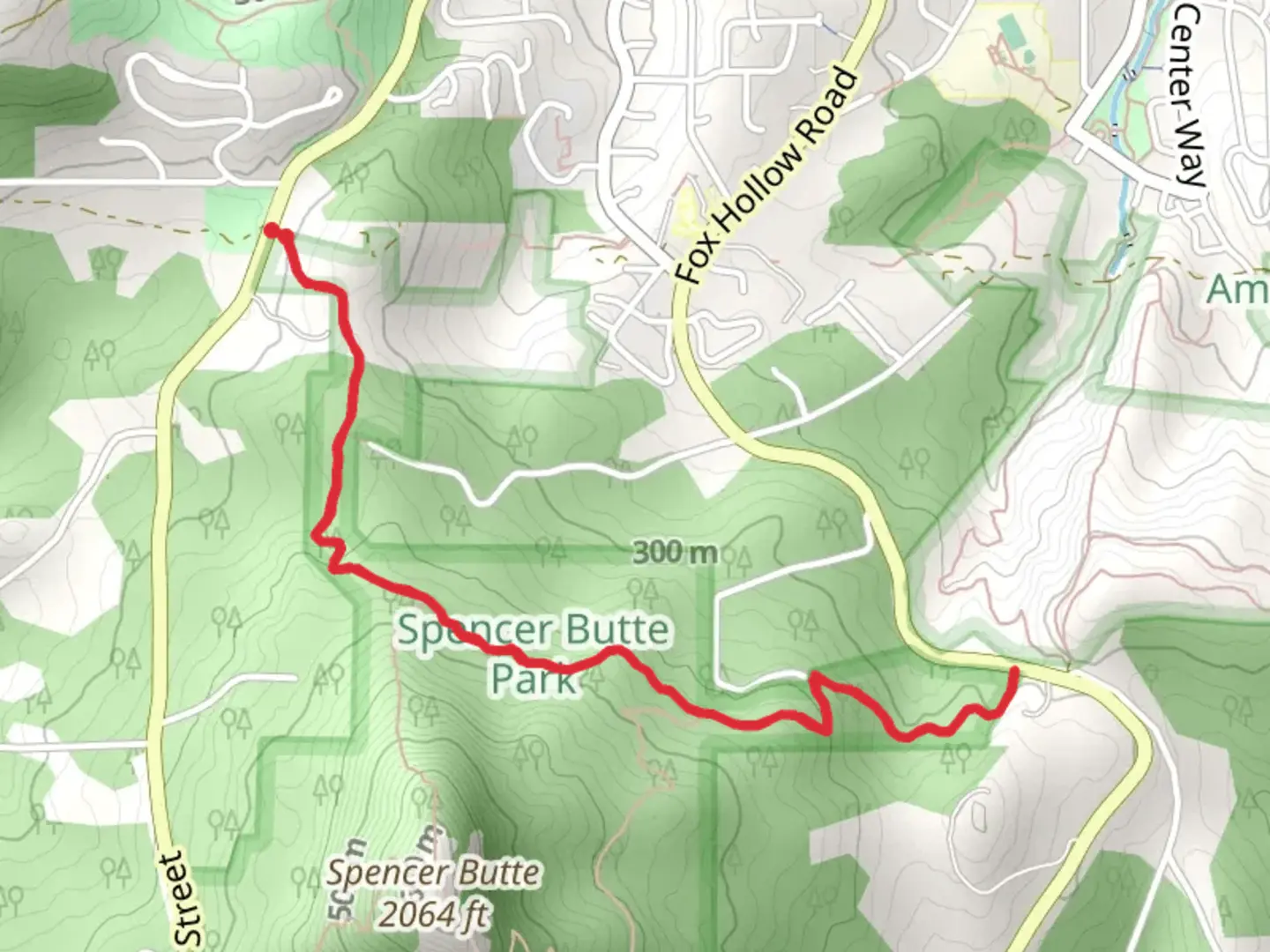 An image depicting the trail Ridgeline Trail - Willamette Street and its surrounding area.
