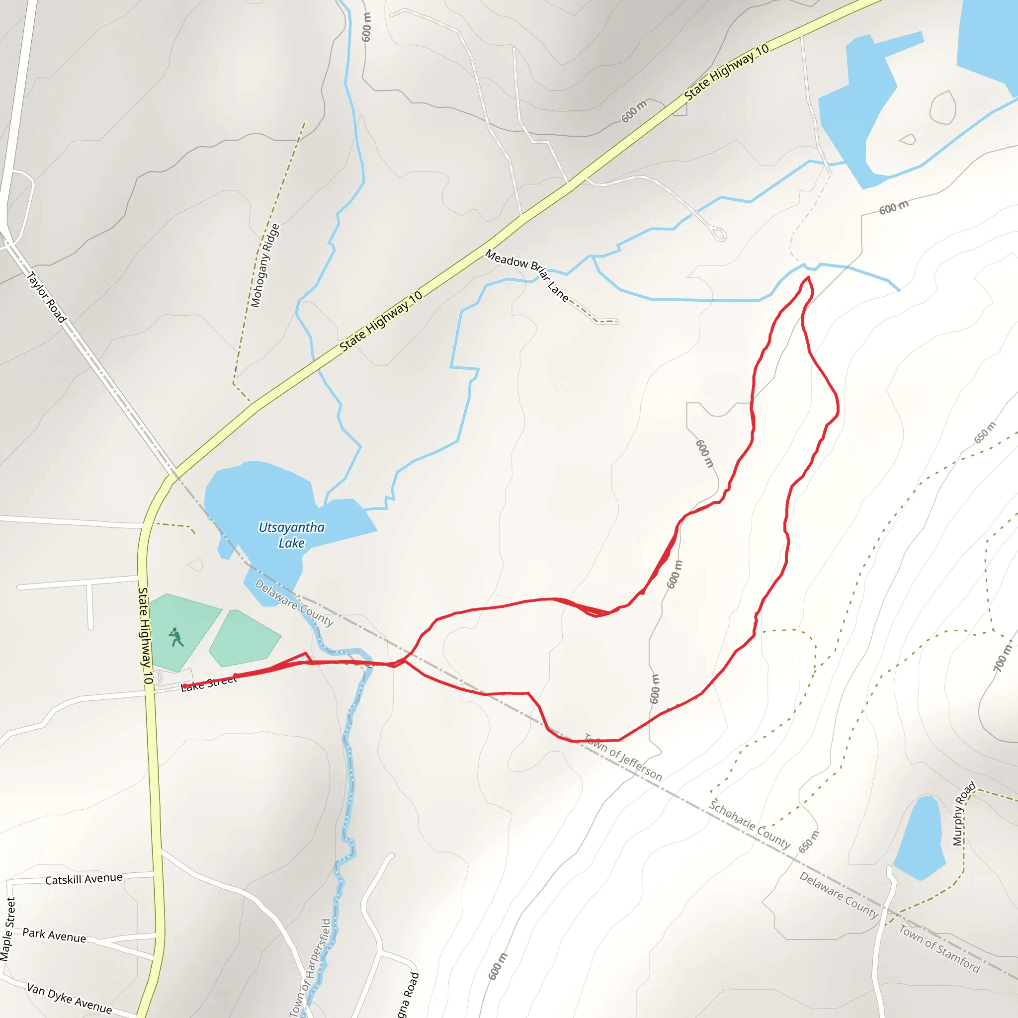 Utsayantha Lake Loop Trail mobile static map