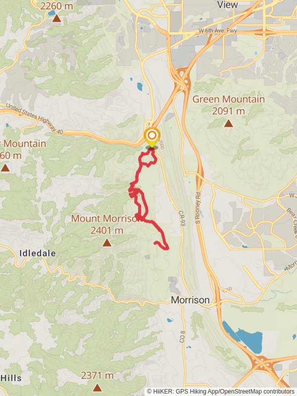 Morrison Slide Trail, Red Rocks Trail and Village Ride Loop