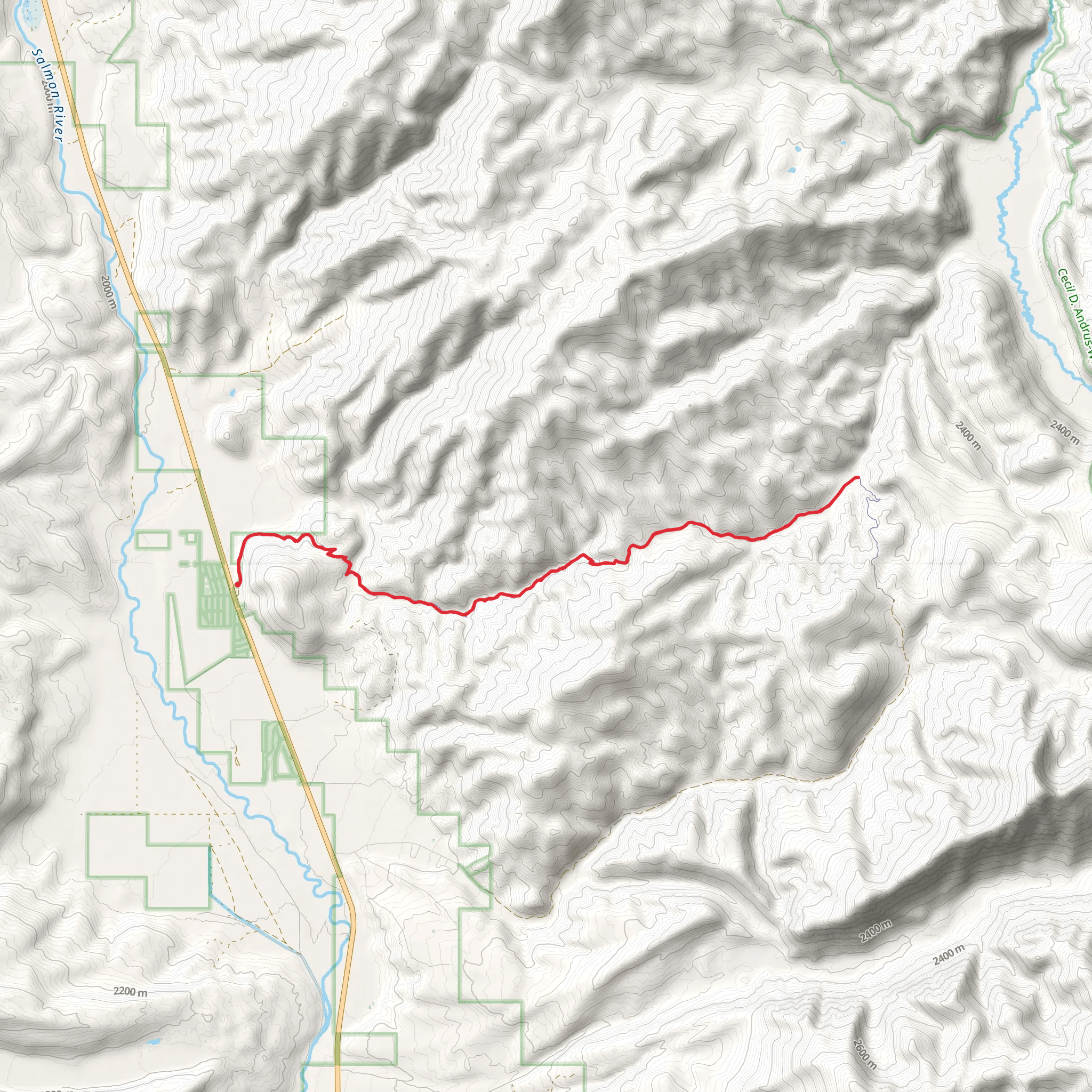 Headwaters Lane - Williams Creek mobile static map