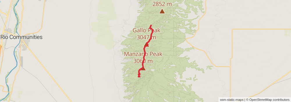 Grand Enchantment Trail stage 62 Map
