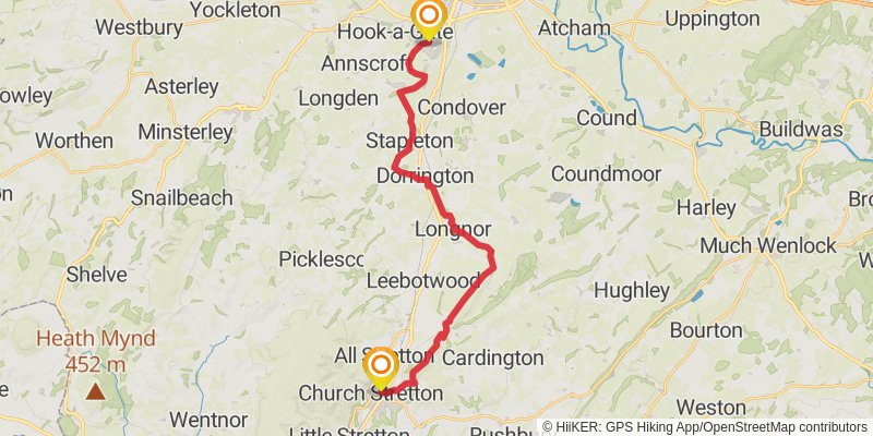 Chepstow to Berwick - upon - Tweed - Great English Walk stage 11 Map