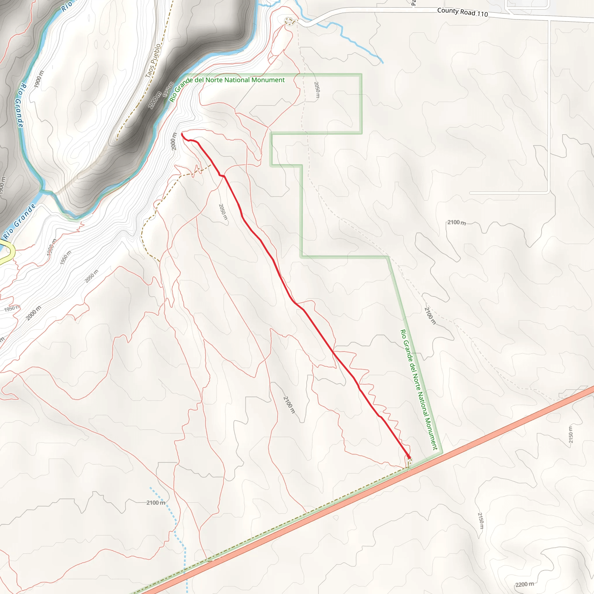 Traders Trail mobile static map