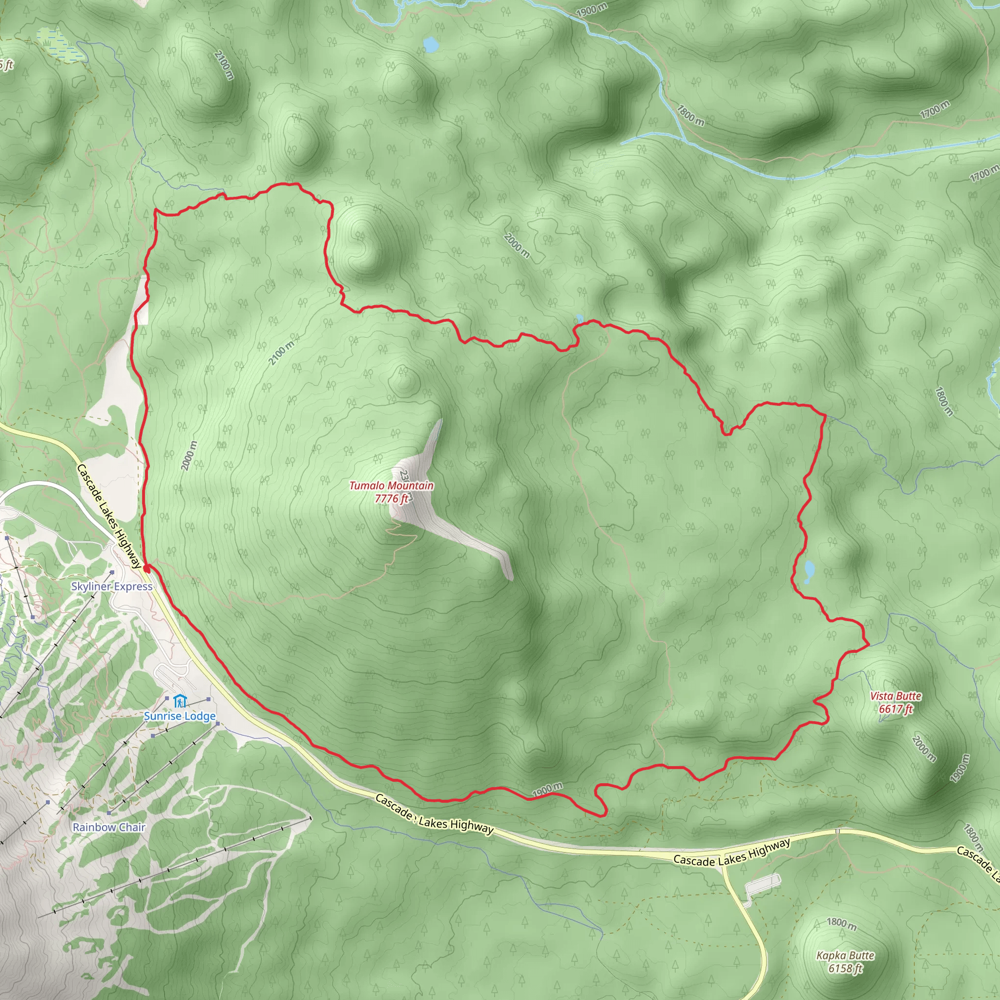Swampy-Dutchman and Flagline Trail mobile static map