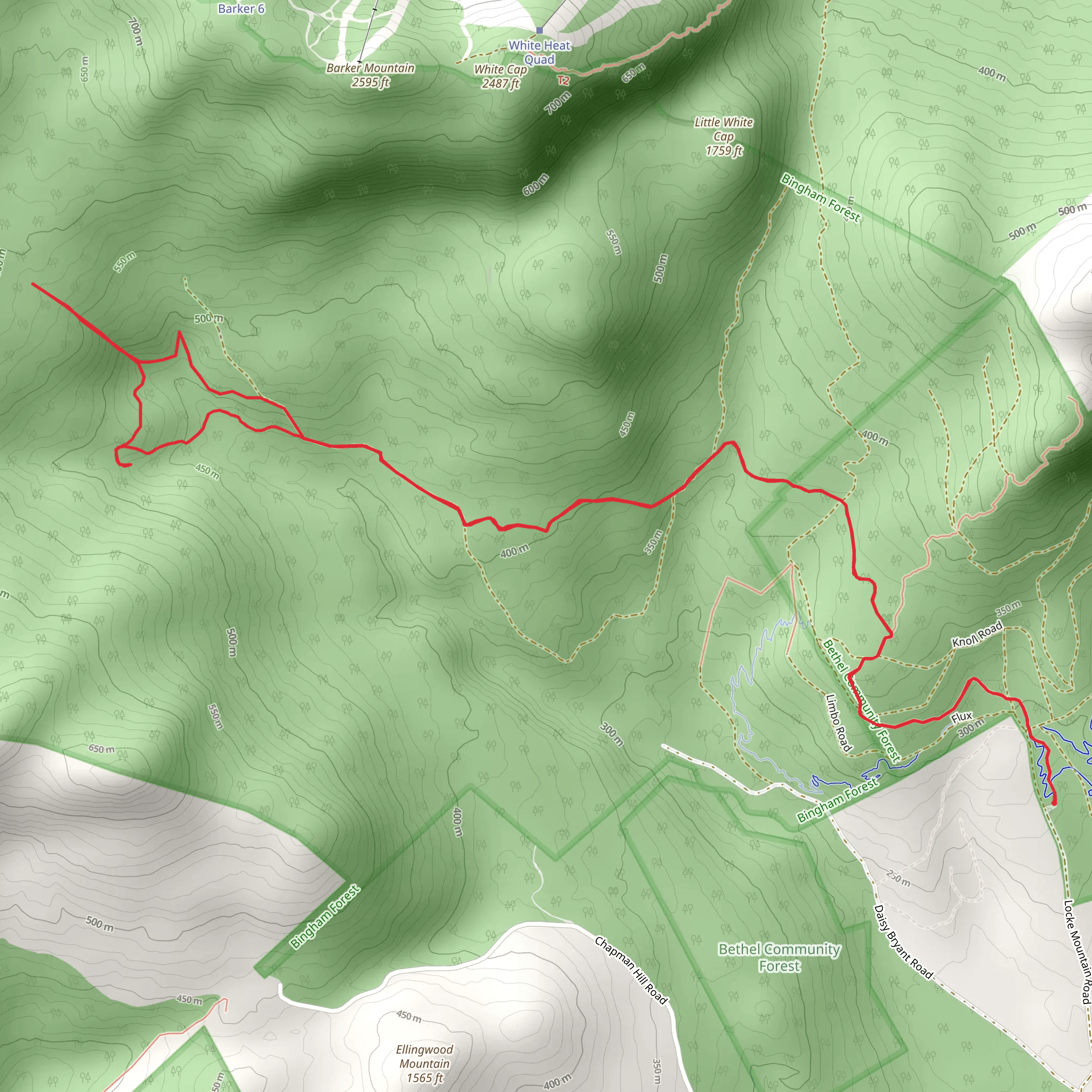 Chapman Brook from Locke Mountain Road mobile static map