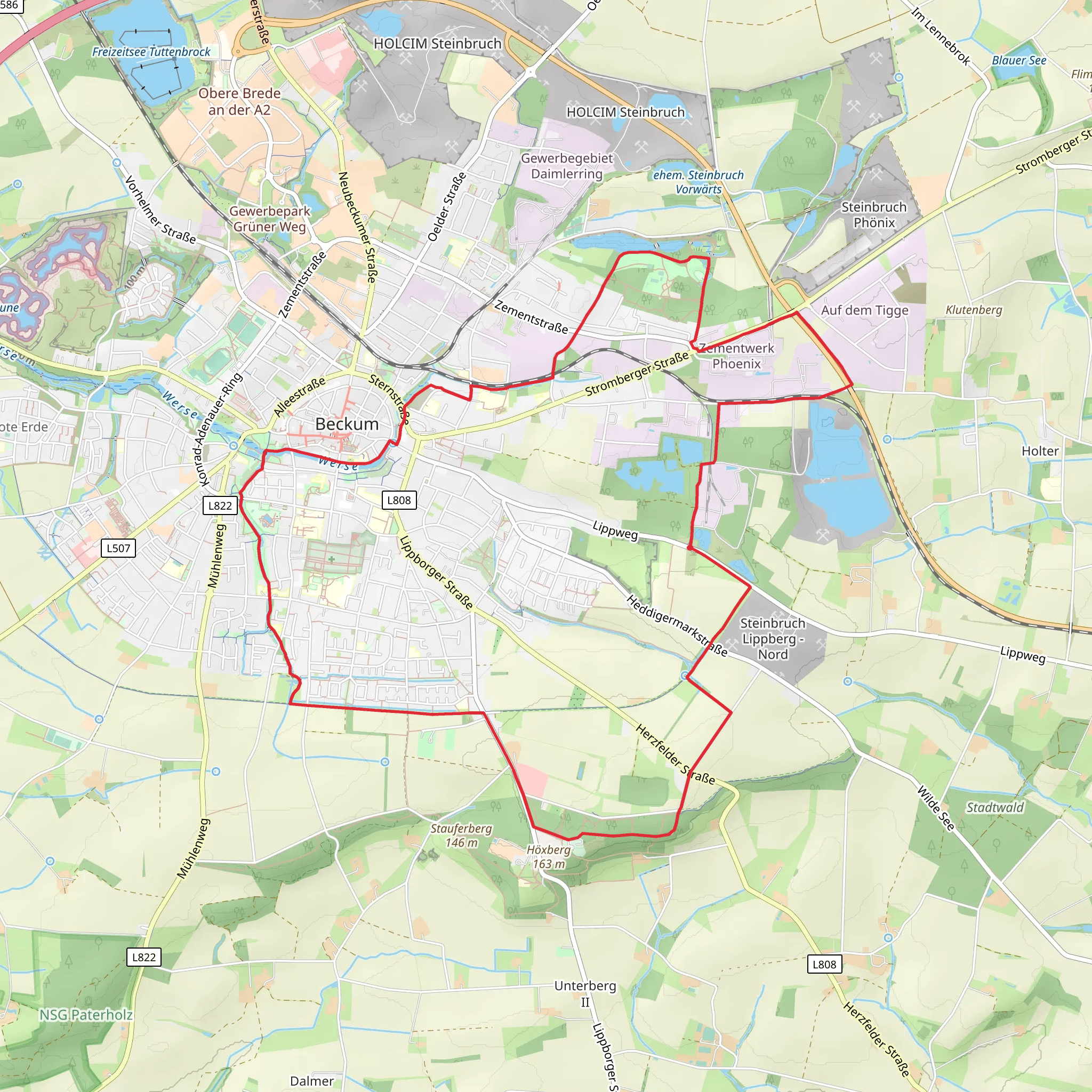 Bad Laer Lippborg mobile static map