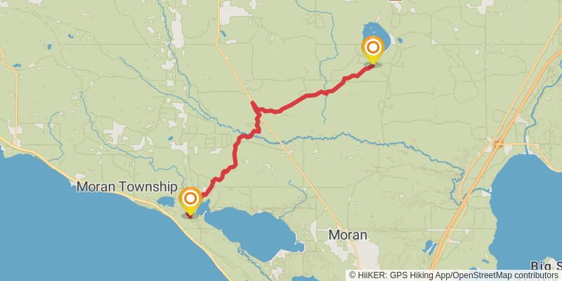 North Country Trail - Michigan Northeast stage 8 Map