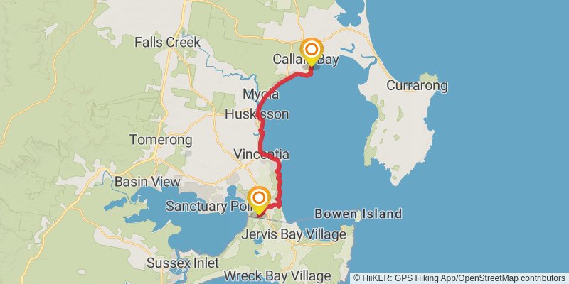The Great South Coast Walk stage 10 Map