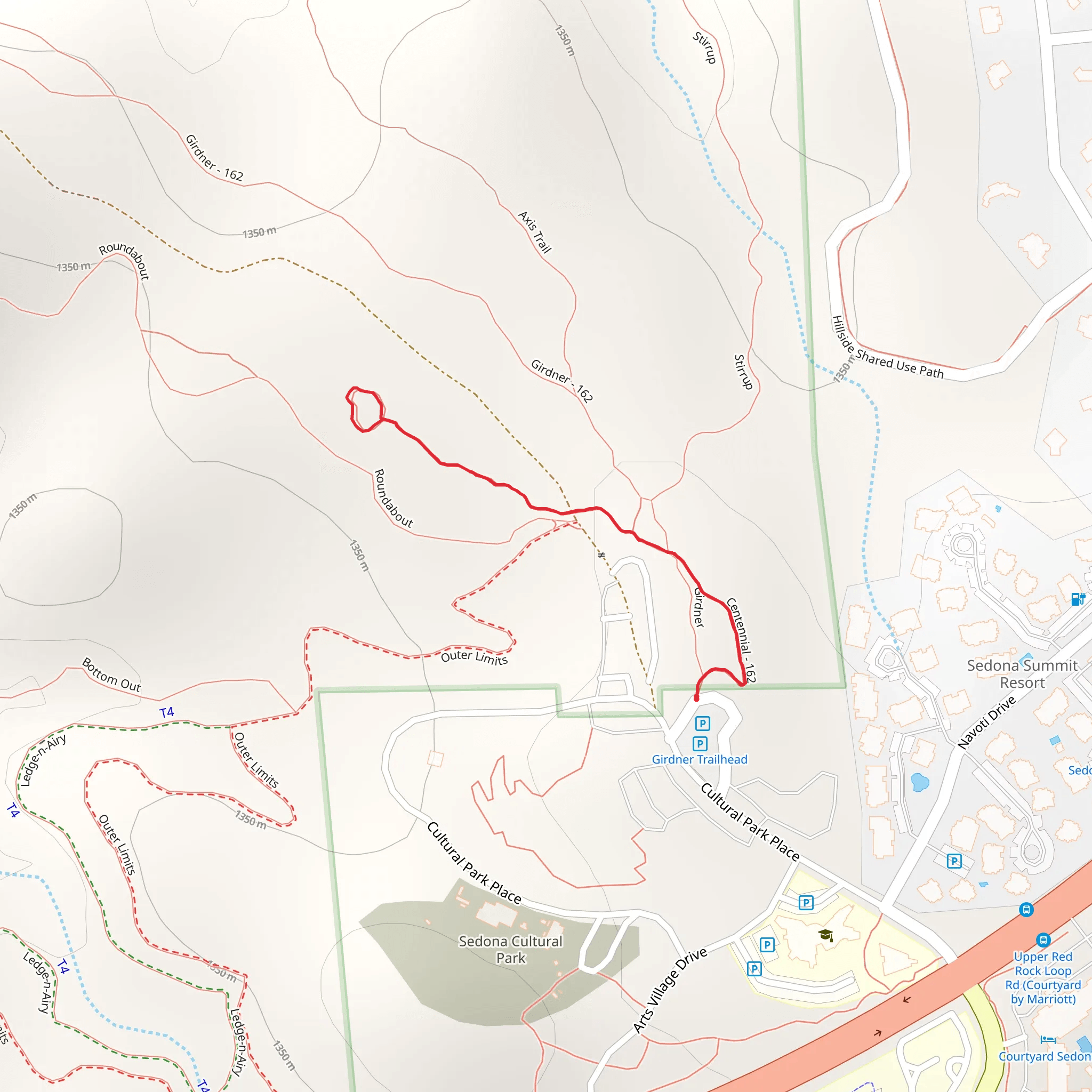 Centennial Trail mobile static map
