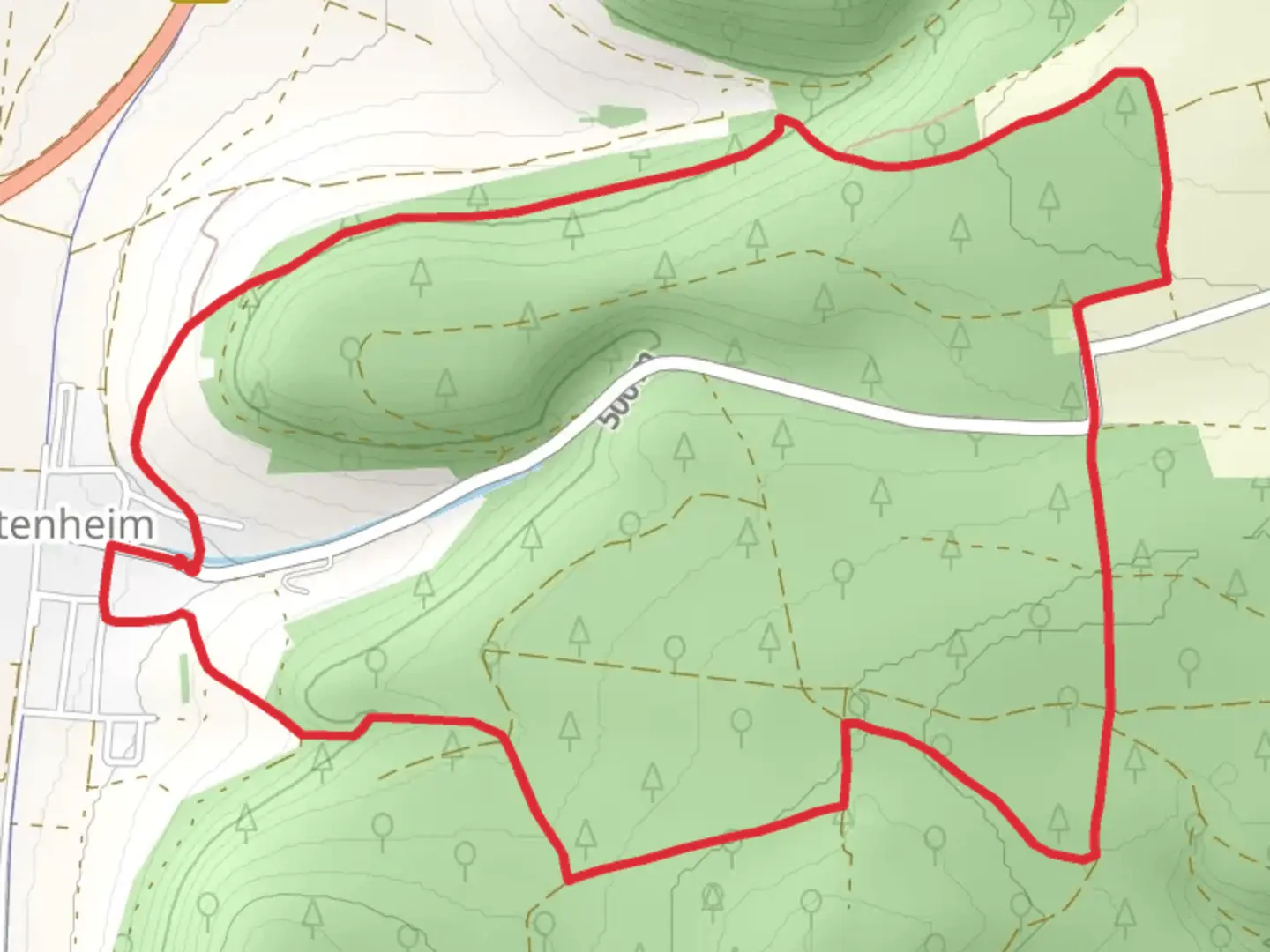An image depicting the trail Sternschanzweg and its surrounding area.