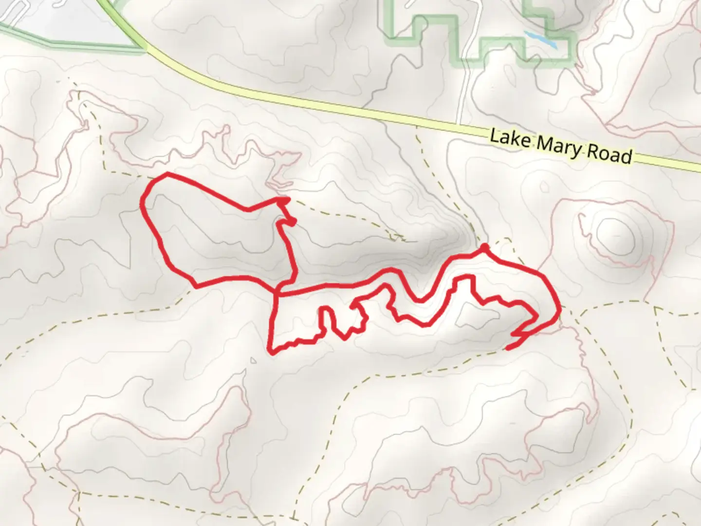 An image depicting the trail Fay Canyon and Airport Loop and its surrounding area.