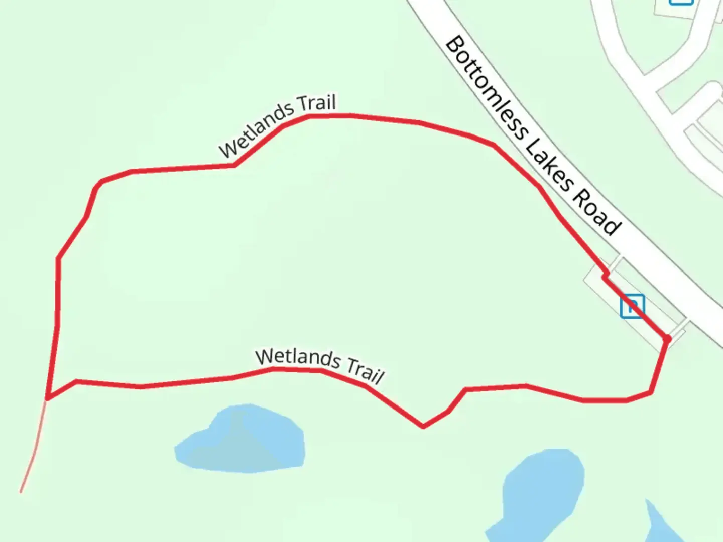 An image depicting the trail Wetlands Loop Trail and its surrounding area.