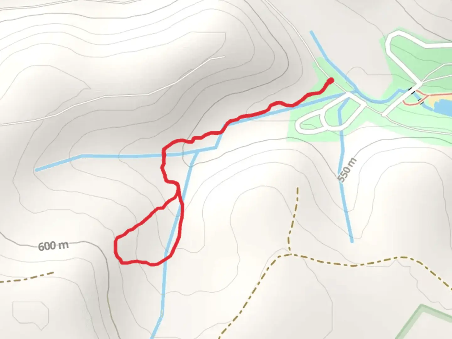 An image depicting the trail Black Cherry Upper Loop Trail and its surrounding area.