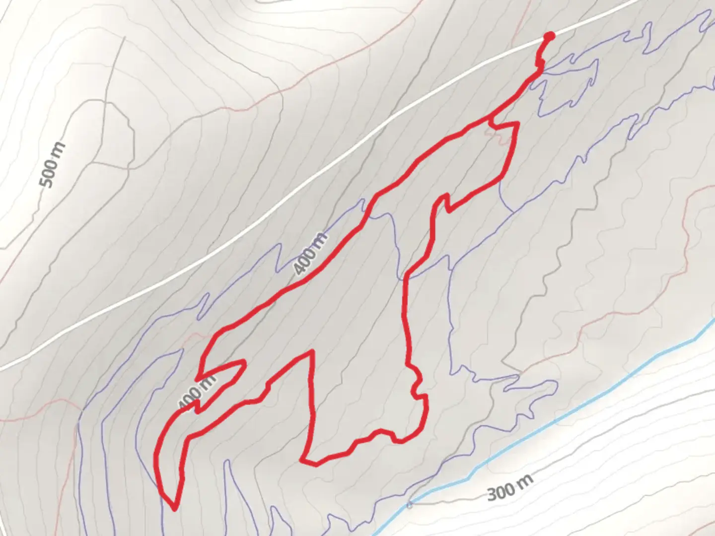 An image depicting the trail Inner Loop from Ester Dome Road and its surrounding area.