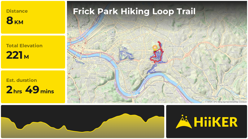 Trail Map Frick Park Mountain Bike Trails Chestnut Safe Bike
